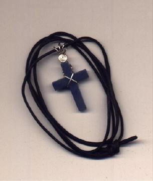Example of small cross on rope