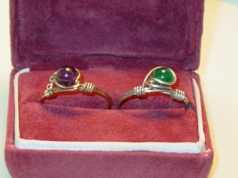 Two beaded rings