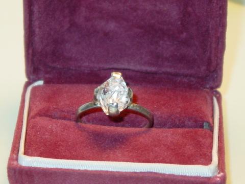 Small Herkimer Diamond Ring