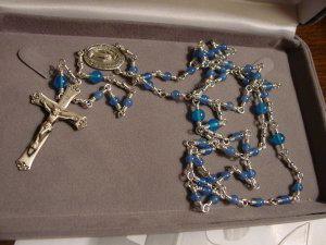Another View of the Blue Onyx Rosary