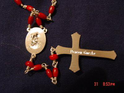 Close up of Rosary for Deacon Gurske