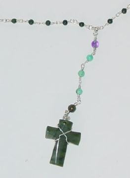 Jade Cross Rosary