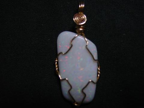 The best white opal I ever cut